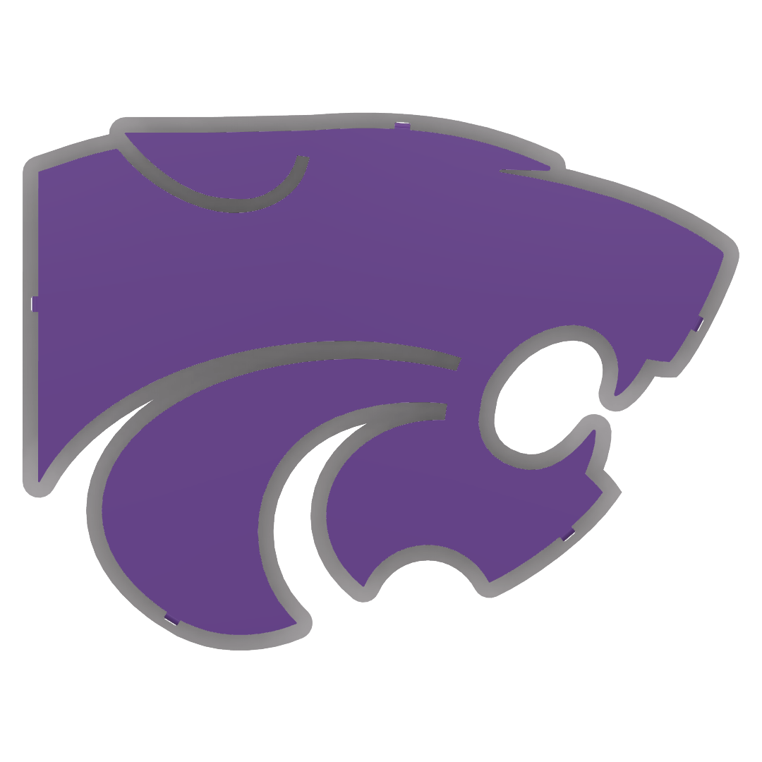 Powercat Metal Wall Art: Kansas State University