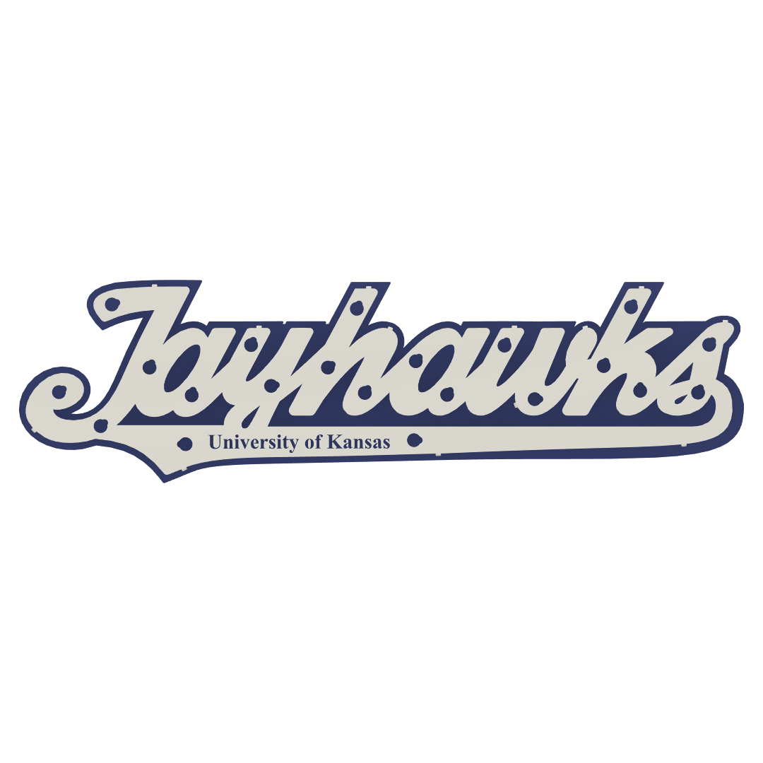Jayhawk Marquee: University of Kansas Metal Wall Art