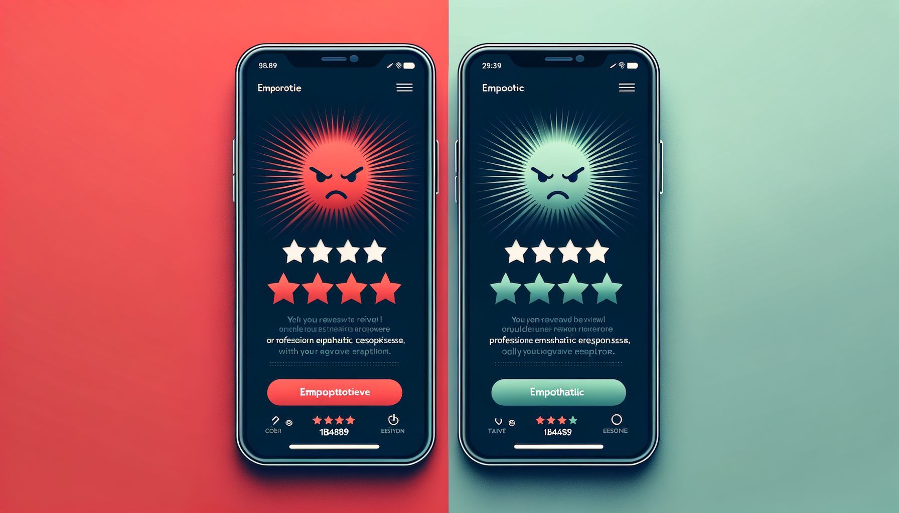 Side-by-side handling of positive and negative reviews