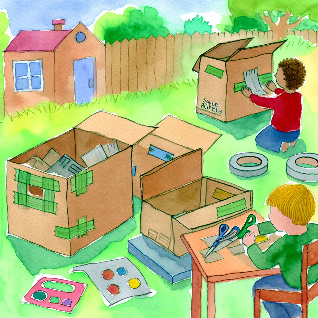 Cardboard Box Fort: Turn Amazon Boxes Into Architecture