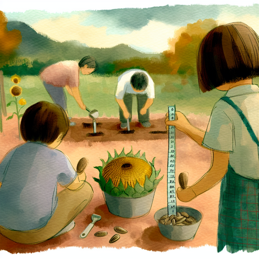 Sunflower Growing Race: A Summer-Long Competition